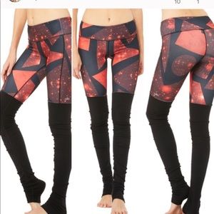 ALO Goddess Ribbed Legging Volcano Space EUC
